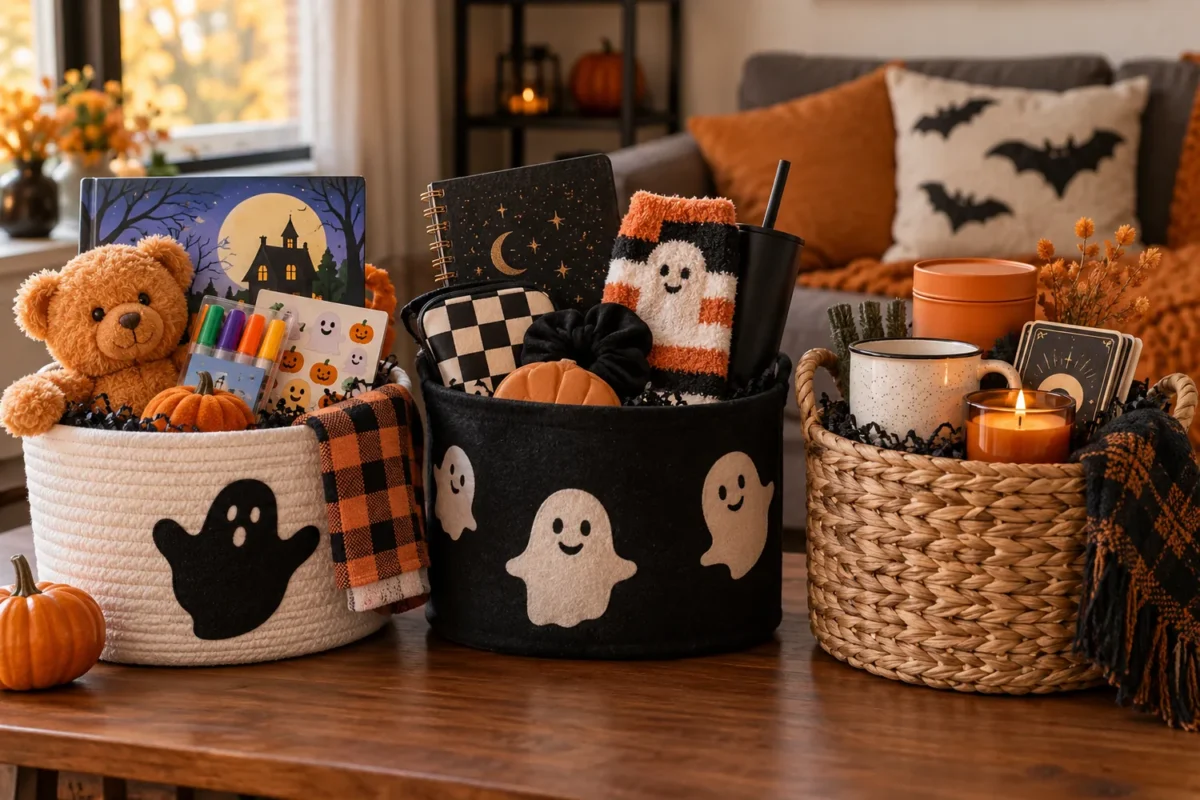 Halloween boo basket ideas for a child, teen, and adult