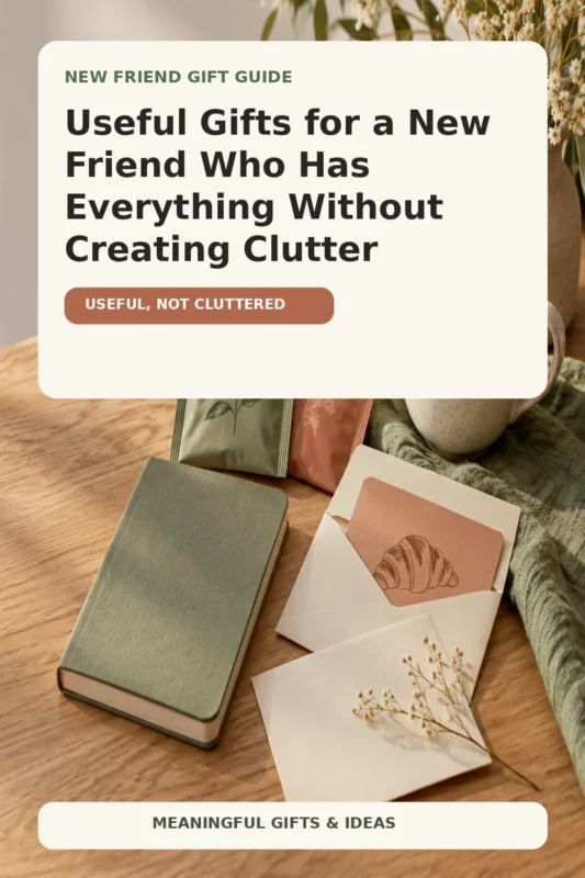 Useful gifts for a new friend who has everything without creating clutter